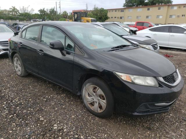 HONDA CIVIC LX 2013 with VIN 19XFB2F59DE057183 - Photo from auction