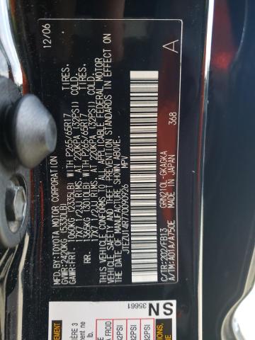 Photo 10 from auction – 2007 TOYOTA 4RUNNER SR with VIN JTEZU14R770090926
