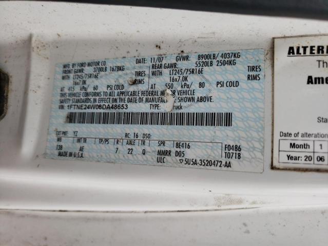 Photo 10 from auction – 2008 FORD ECONOLINE with VIN 1FTNE24W08DA48653