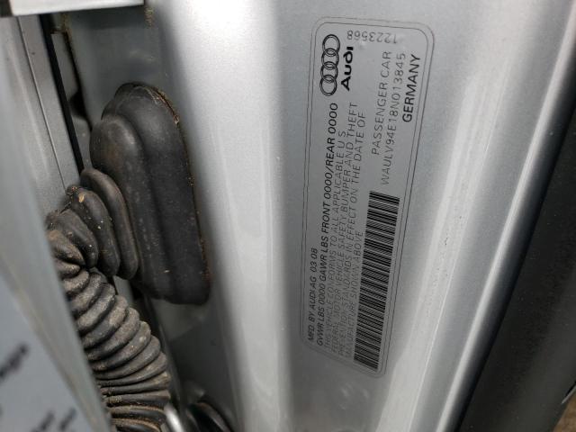 Photo 10 from auction – 2008 AUDI A8 4.2 QUA with VIN WAULV94E18N013845