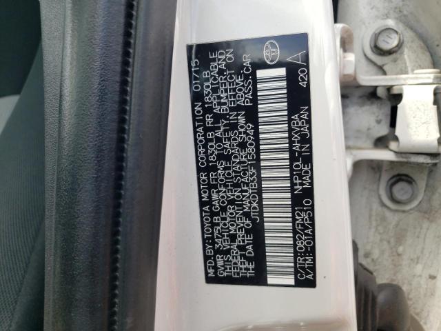 Photo 10 from auction – 2015 TOYOTA PRIUS C with VIN JTDKDTB33F1580949