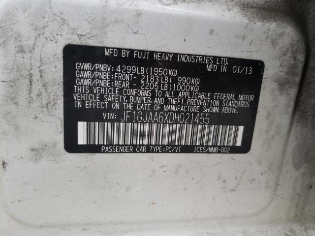Zdjęcie 10 z aukcji – 2013 SUBARU IMPREZA z VIN JF1GJAA6XDH021455