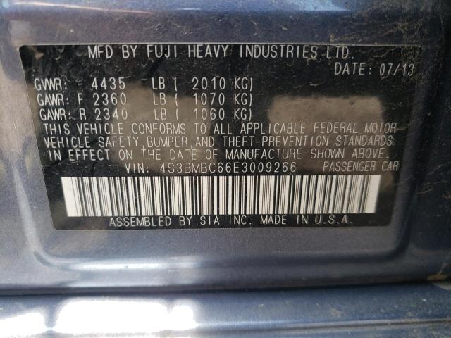 Photo 10 from auction – 2014 SUBARU LEGACY 2.5 with VIN 4S3BMBC66E3009266