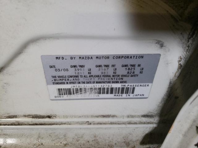 Photo 10 from auction – 2008 MAZDA 3 HATCHBAC with VIN JM1BK344481132783