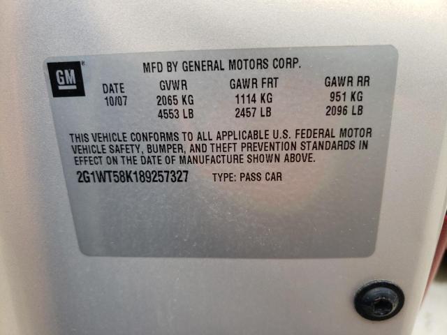 Photo 10 from auction – 2008 CHEVROLET IMPALA LT with VIN 2G1WT58K189257327