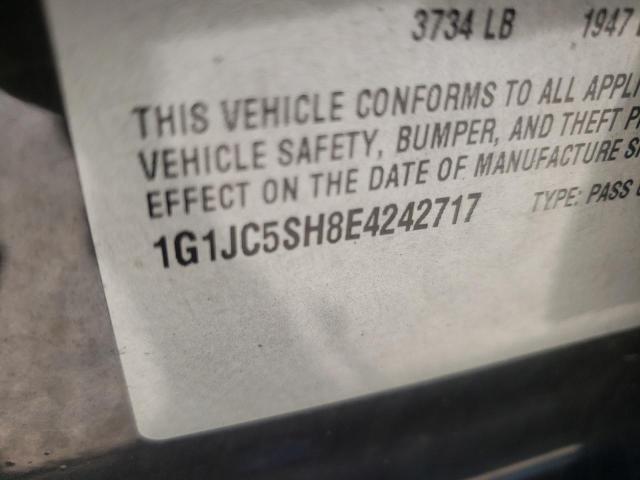 Photo 10 from auction – 2014 CHEVROLET SONIC LT with VIN 1G1JC5SH8E4242717