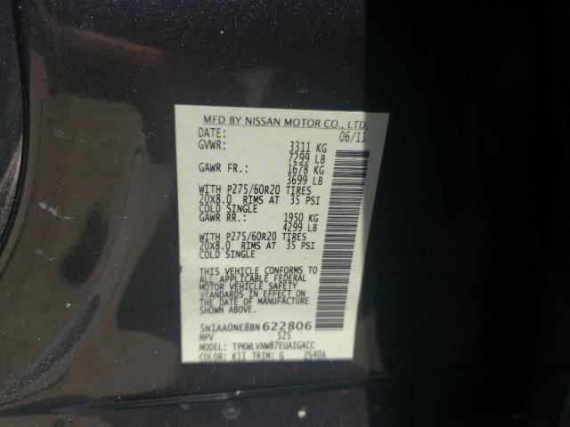 Photo 10 from auction – 2011 NISSAN ARMADA PLA with VIN 5N1AA0NE8BN622806