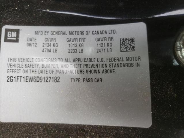 Photo 10 from auction – 2013 CHEVROLET CAMARO 2SS with VIN 2G1FT1EW6D9127182