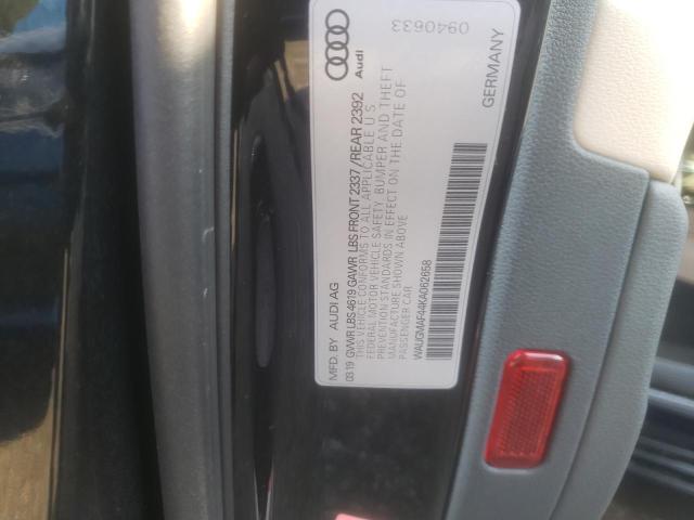Photo 10 from auction – 2019 AUDI A4 PREMIUM with VIN WAUGMAF44KA062658