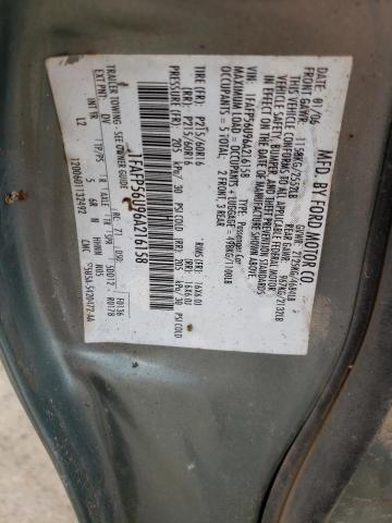 Photo 10 from auction – 2006 FORD TAURUS SEL with VIN 1FAFP56U96A216158