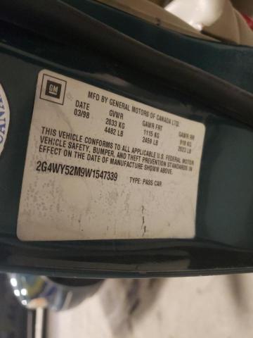 Photo 10 from auction – 1998 BUICK CENTURY LI with VIN 2G4WY52M9W1547339