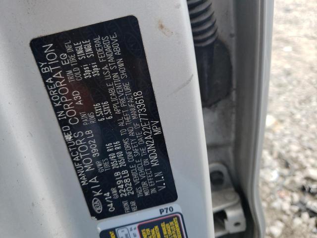 Photo 10 from auction – 2014 KIA SOUL with VIN KNDJN2A22E7733618
