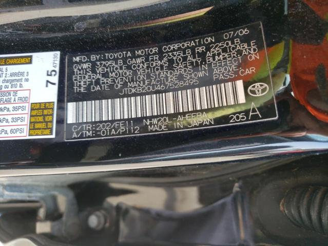 Photo 10 from auction – 2006 TOYOTA PRIUS with VIN JTDKB20U467528495