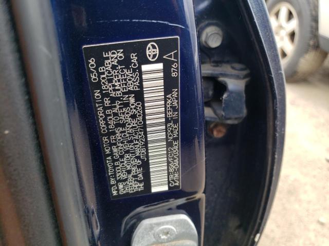 Photo 10 from auction – 2007 TOYOTA YARIS with VIN JTDBT923471040260