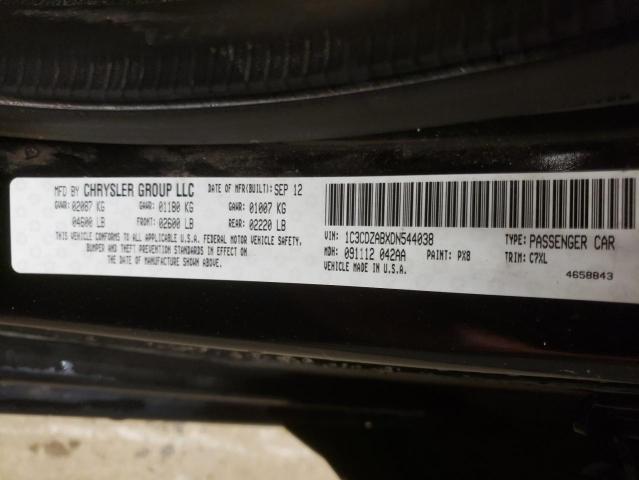 Photo 10 from auction – 2013 DODGE AVENGER SE with VIN 1C3CDZABXDN544038