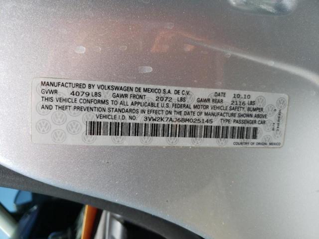 Photo 10 from auction – 2011 VOLKSWAGEN JETTA BASE with VIN 3VW2K7AJ6BM025145