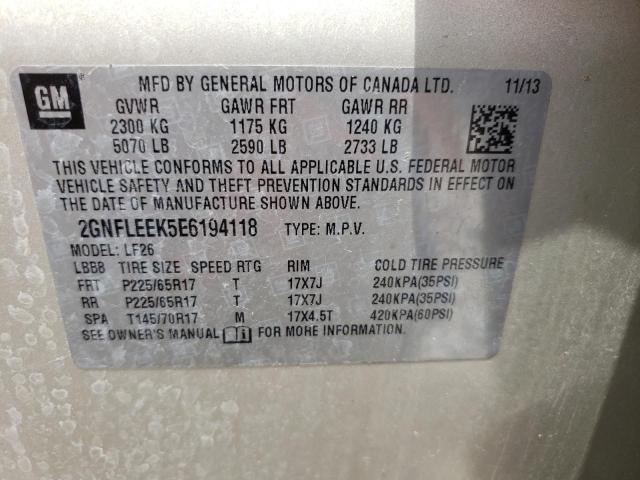 Photo 10 from auction – 2014 CHEVROLET EQUINOX LS with VIN 2GNFLEEK5E6194118