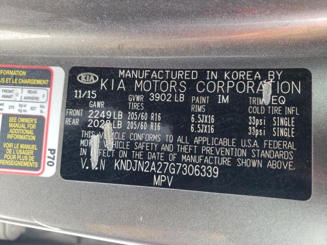 Photo 10 from auction – 2016 KIA SOUL with VIN KNDJN2A27G7306339