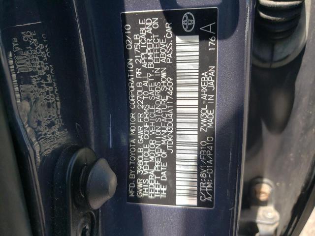 Photo 10 from auction – 2010 TOYOTA PRIUS with VIN JTDKN3DU4A1174609