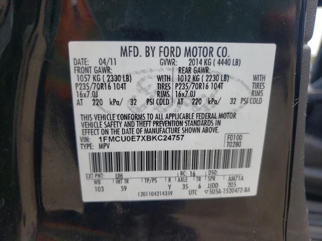 Photo 10 from auction – 2011 FORD ESCAPE LIM with VIN 1FMCU0E7XBKC24757