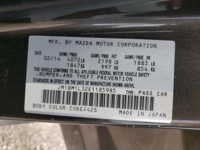 Photo 10 from auction – 2014 MAZDA 3 TOURING with VIN JM1BM1L32E1185985