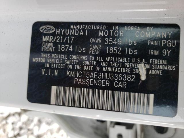 Photo 10 from auction – 2017 HYUNDAI ACCENT SE with VIN KMHCT5AE3HU336382