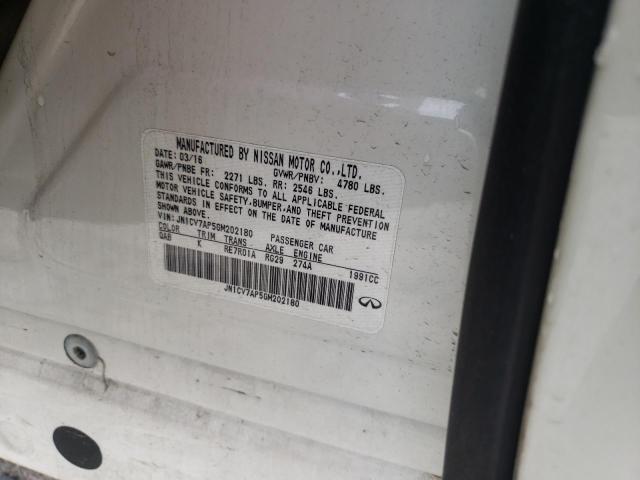 Photo 10 from auction – 2016 INFINITI Q50 BASE with VIN JN1CV7AP5GM202180