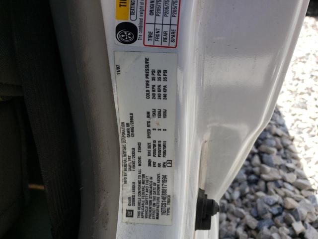 Photo 10 from auction – 2008 GMC CANYON with VIN 1GTCS14E888171594