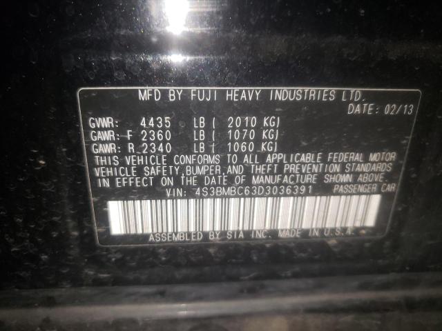 Photo 10 from auction – 2013 SUBARU LEGACY 2.5 with VIN 4S3BMBC63D3036391