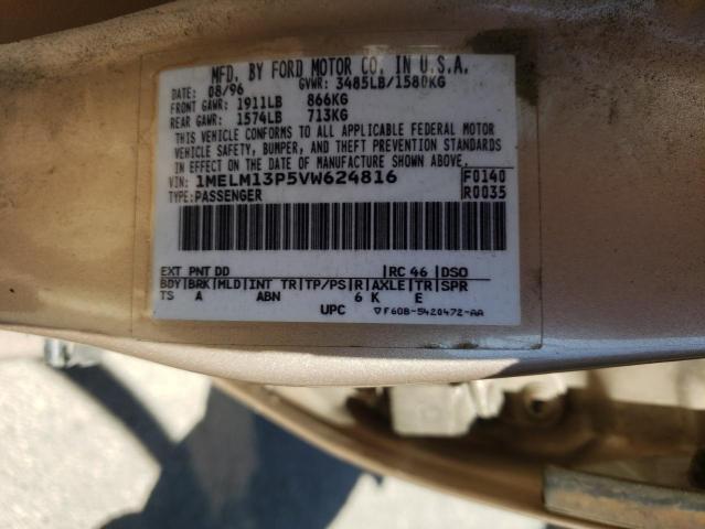 Photo 10 from auction – 1997 MERCURY TRACER LS with VIN 1MELM13P5VW624816
