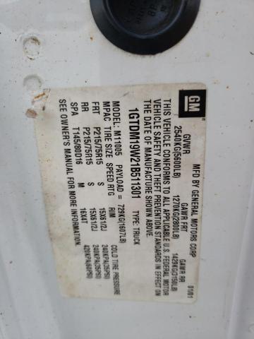 Photo 10 from auction – 2001 GMC SAFARI XT with VIN 1GTDM19W21B511301