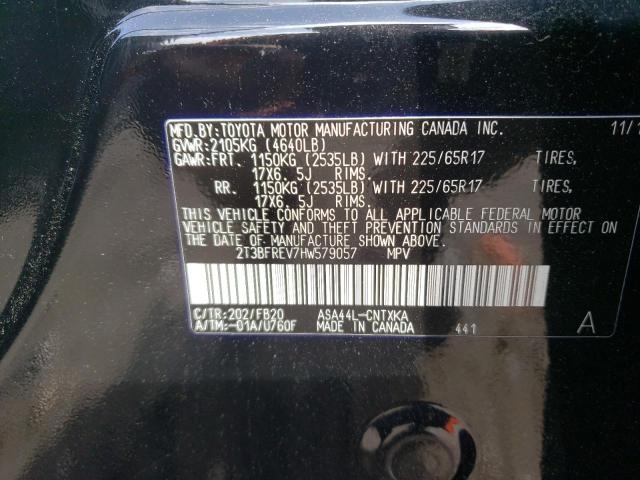 Photo 10 from auction – 2017 TOYOTA RAV4 LE with VIN 2T3BFREV7HW579057