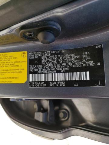 Photo 10 from auction – 2007 TOYOTA HIGHLANDER with VIN JTEEP21AX70206548