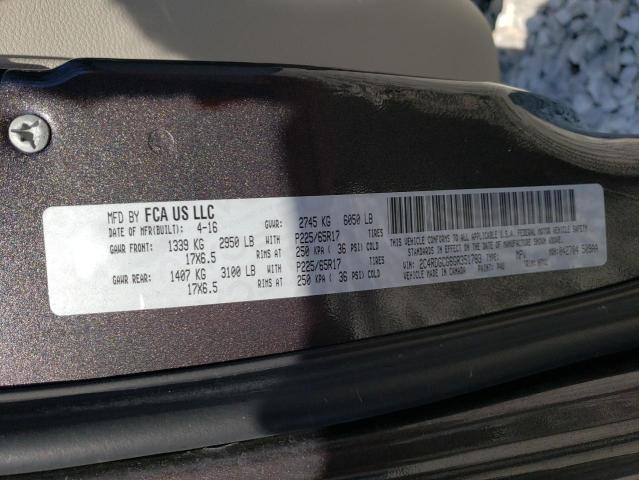 Photo 10 from auction – 2016 DODGE GRAND CARA with VIN 2C4RDGCG6GR351783