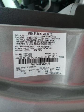 Photo 10 from auction – 2008 FORD FOCUS SE with VIN 1FAHP35N48W179954