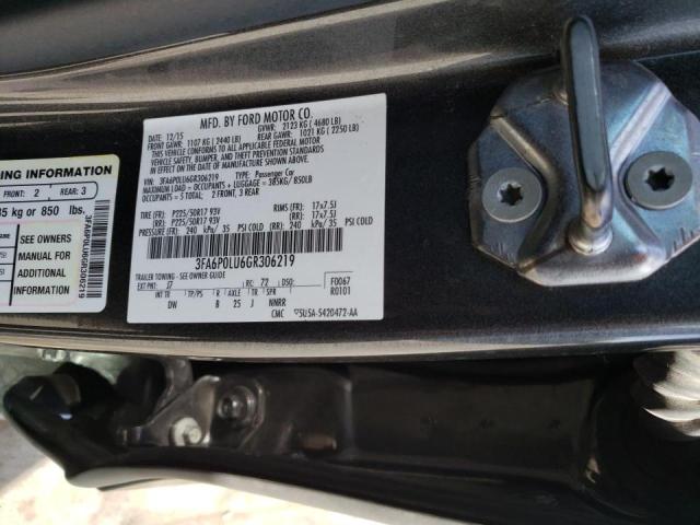 Photo 10 from auction – 2016 FORD FUSION SE with VIN 3FA6P0LU6GR306219