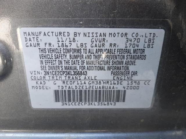 Photo 10 from auction – 2019 NISSAN VERSA NOTE with VIN 3N1CE2CP3KL356843