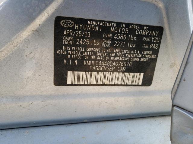 Photo 10 from auction – 2013 HYUNDAI SONATA HYB with VIN KMHEC4A48DA076678