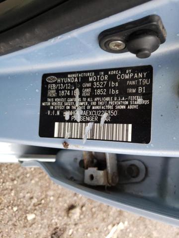 Photo 10 from auction – 2012 HYUNDAI ACCENT GLS with VIN KMHCU4AEXCU226350