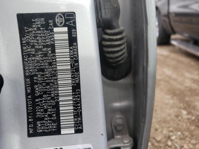 Photo 10 from auction – 2018 TOYOTA COROLLA with VIN 2T1BURHE6JC989463
