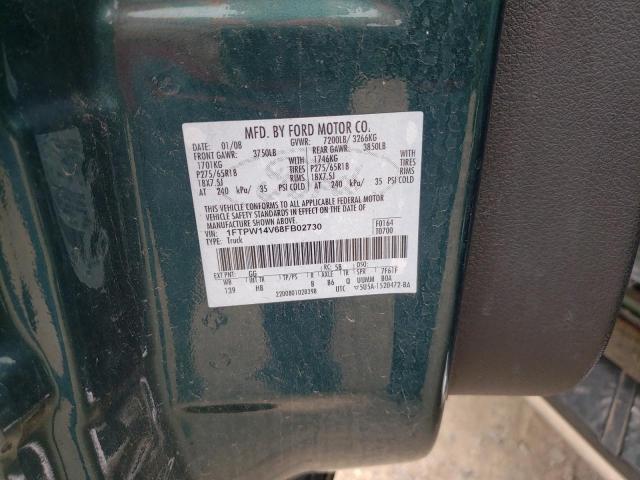 Photo 10 from auction – 2008 FORD F150 SUPER with VIN 1FTPW14V68FB02730