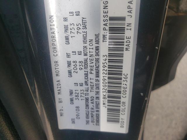 Photo 10 from auction – 2009 MAZDA 3 I with VIN JM1BK32G091229543