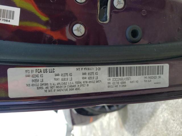 Photo 10 from auction – 2020 DODGE CHALLENGER with VIN 2C3CDZAG0LH155671