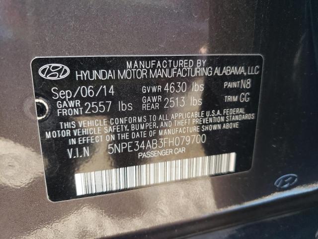 Photo 10 from auction – 2015 HYUNDAI SONATA SPO with VIN 5NPE34AB3FH079700