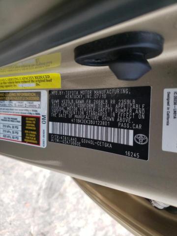 Photo 10 from auction – 2011 TOYOTA CAMRY SE with VIN 4T1BK3EK3BU123801