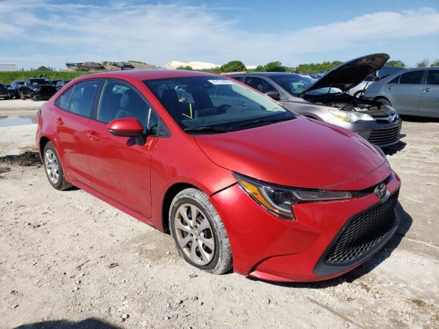 TOYOTA COROLLA LE 2020 with VIN 5YFEPRAE4LP076265 - Photo from auction