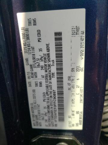 Photo 10 from auction – 2015 FORD F150 SUPER with VIN 1FTEW1EF0FFC90897