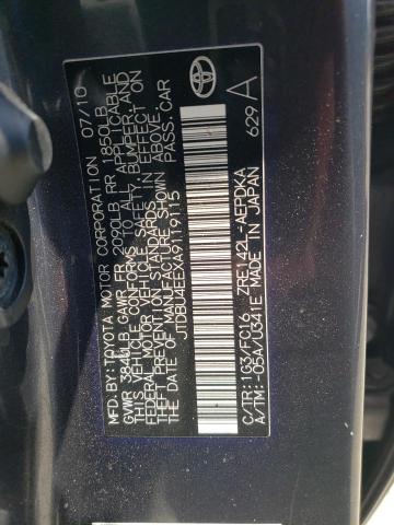 Photo 10 from auction – 2010 TOYOTA COROLLA BA with VIN JTDBU4EEXA9119115