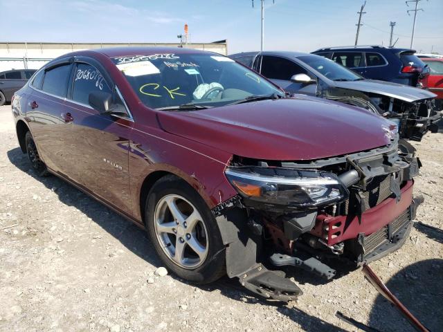 CHEVROLET MALIBU LS 2016 with VIN 1G1ZB5ST1GF196942 - Photo from auction