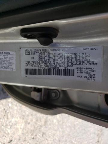 Photo 10 from auction – 2002 TOYOTA HIGHLANDER with VIN JTEGF21A920028538